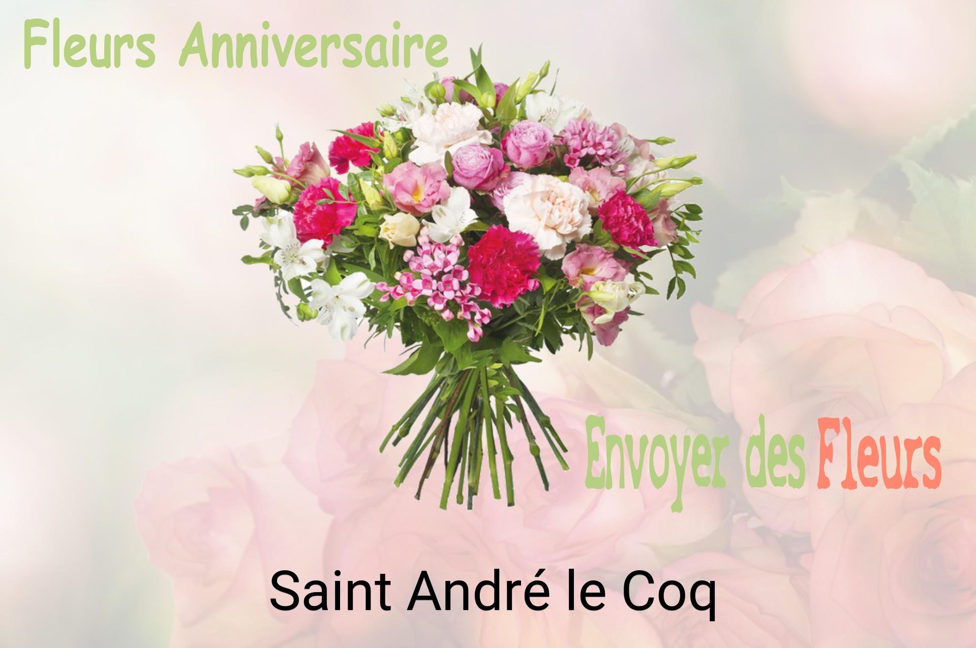 Bouquet de fleurs d’anniversaire livré à Saint-André-le-Coq